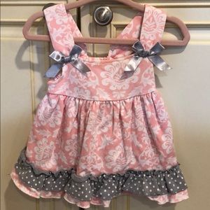 Baby top with ruffle diaper cover